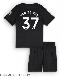 Günstige Tottenham Hotspur Micky van de Ven #37 Auswärts Trikotsatzt Kinder 2025-26 Kurzarm (+ Kurze Hosen)